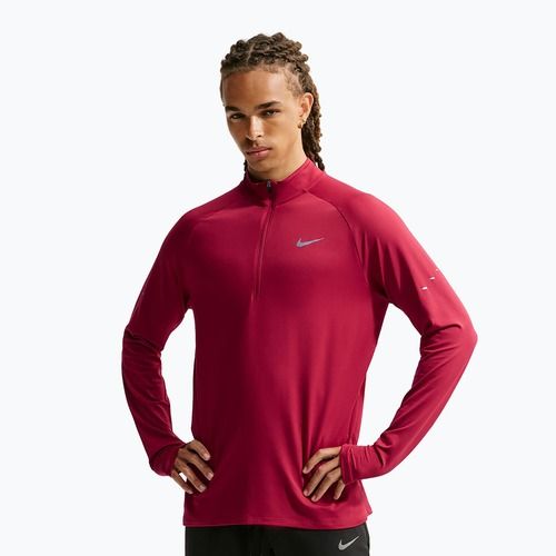 Férfi futópulóver Nike Stride 1/4 Zip Dri-Fit tough red