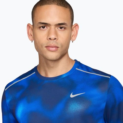 Férfi futó póló Nike Miler midnight navy