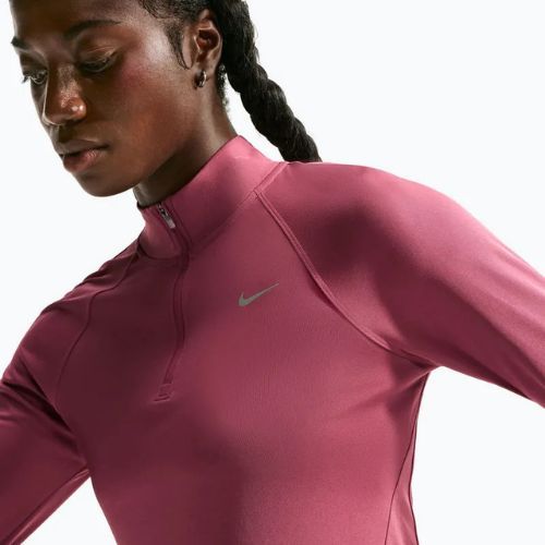 Női futópulóver Nike Tempo Dri-Fit 1/4 Zip pink smoke