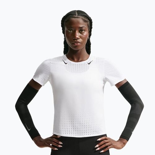 Női futó póló Nike AeroSwift white/black