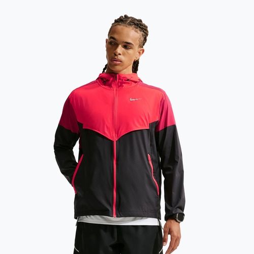 Férfi futókabát Nike Impossibly Light Windrunner black/light crimson/tough red