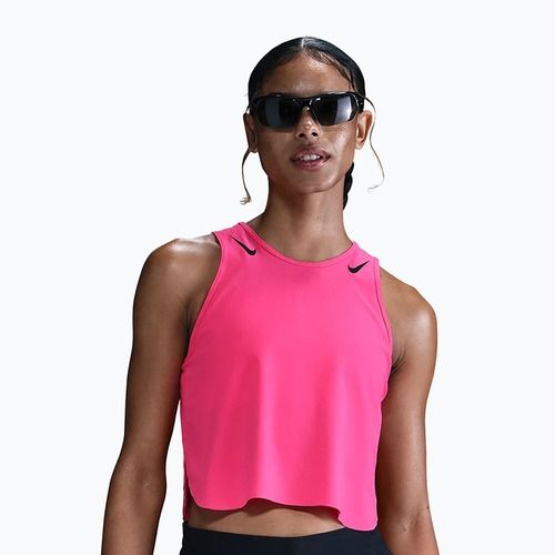 Női futó póló Nike AeroSwift hyper pink/black