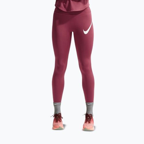 Női leggingsek Nike Tempo Swoosh Run pink smoke/white