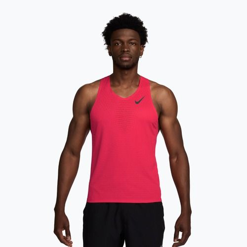 Férfi futó póló Nike AeroSwift fusion red/black