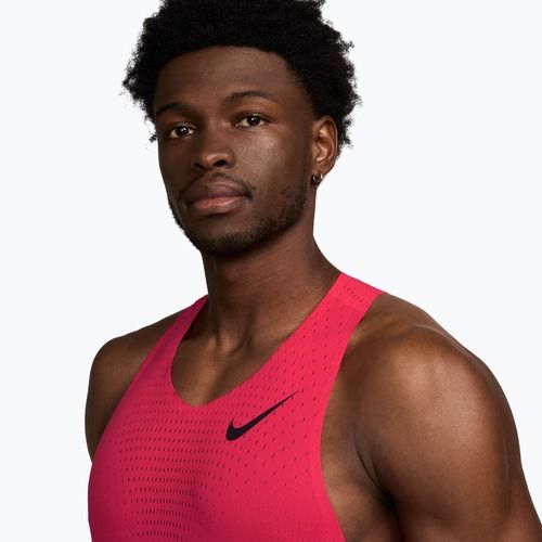 Férfi futó póló Nike AeroSwift fusion red/black