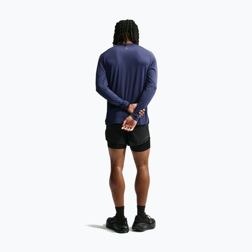 Férfi futó hosszú ujjú póló Nike Stride Dri-Fit ADV Midnight Navy