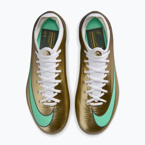 Gyermek focicipők Nike Jr. Vapor 17 Pro "Kylian Mbappé" Metallic Gold/Green Glow