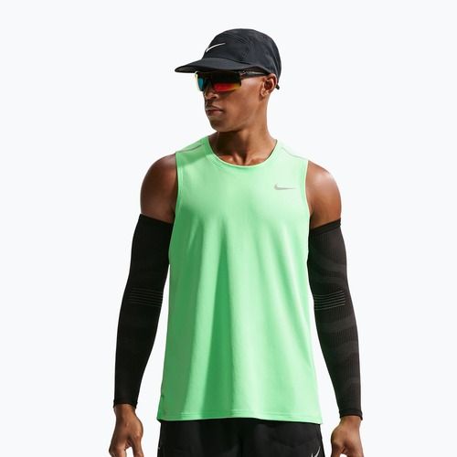 Férfi futó póló Nike Miler illusion green