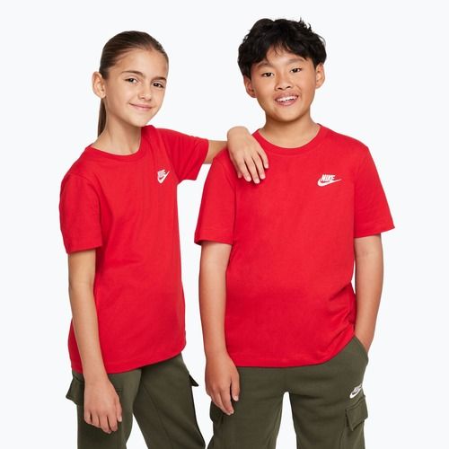 Gyermek póló Nike Sportswear university red