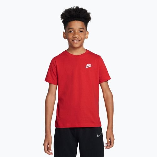 Gyermek póló Nike Sportswear university red