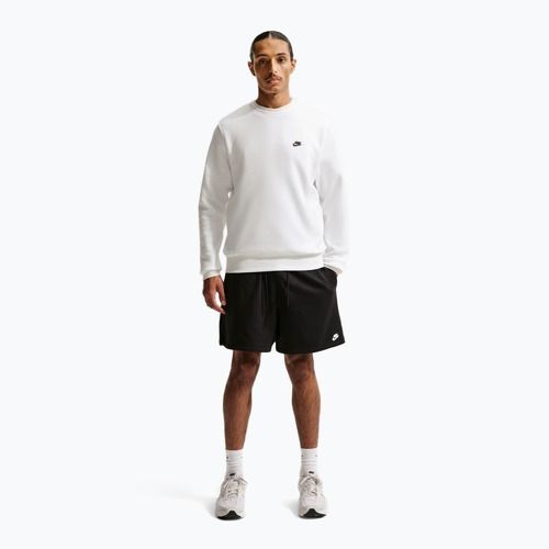 Férfi pulóver Nike Club Fleece Crew white/black