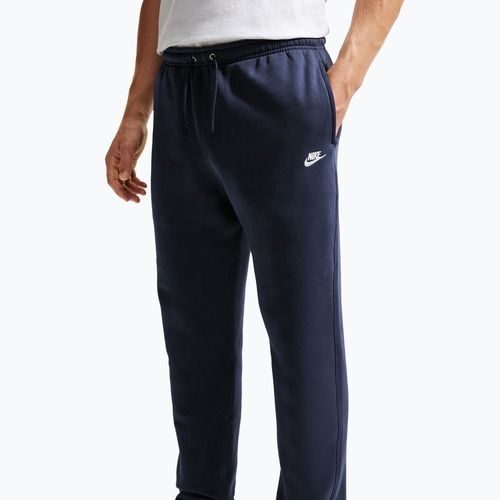 Férfi nadrág Nike Club Cuffed Brushed obsidian/obsidian/white