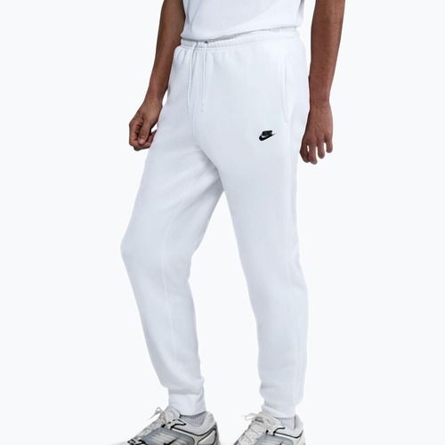 Férfi nadrág Nike Club Jogger white/white/black
