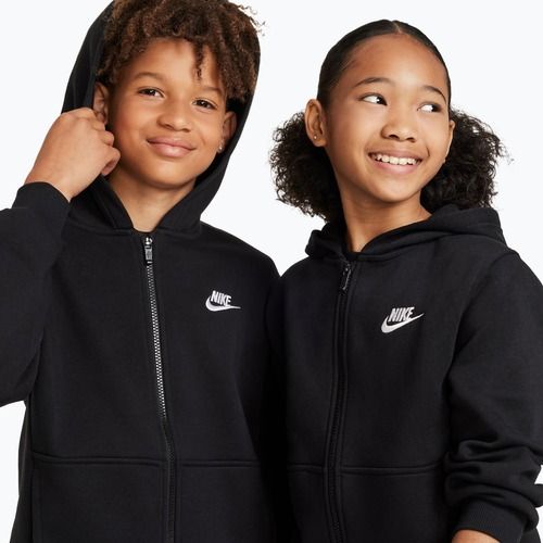 Gyerekpulóver Nike Sportswear Club Fleece black/white
