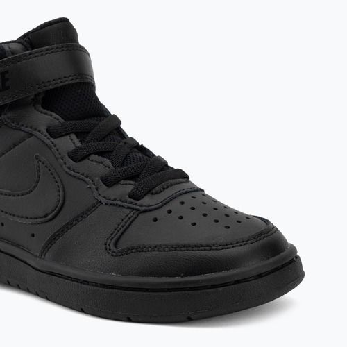 Gyermekcipő Nike Court Borough Mid 2 black/black/black