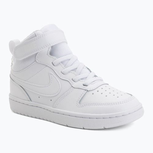 Gyermekcipő Nike Court Borough Mid 2 white/white/white