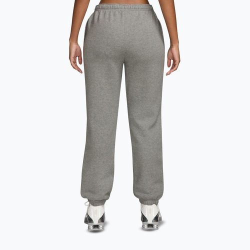Női nadrág Nike Studio Fleece dark grey heather/sail