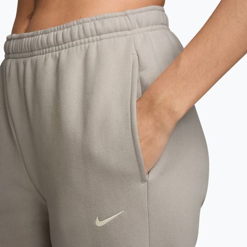 Női nadrág Nike Studio Fleece cream li/sail