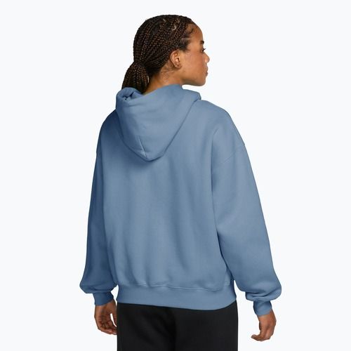 Női pulóver Nike Studio Fleece Medium Weight Oversized Full Zip work blue/sail