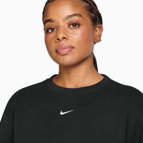 Női pulóver Nike Studio Fleece total black/sail