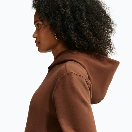 Női pulóver Nike Studio Fleece cacao wow/sail