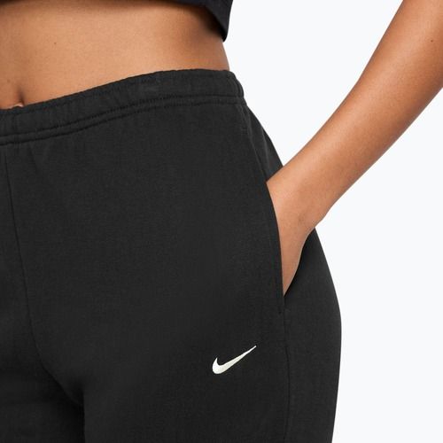 Női nadrág Nike Studio Fleece total black/sail