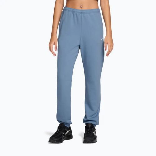 Női nadrág Nike Studio Fleece work blue/sail