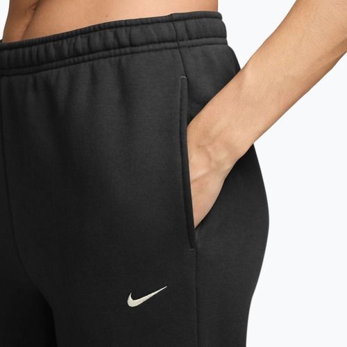 Női nadrág Nike Studio Fleece total black/sail