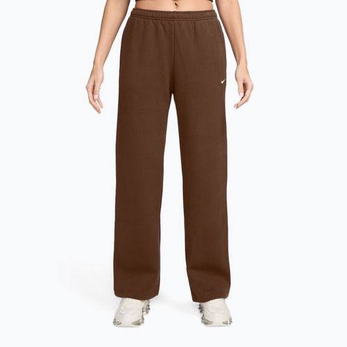 Női nadrág Nike Studio Fleece cacao wow/sail