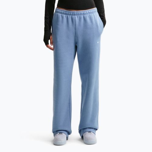 Női nadrág Nike Studio Fleece work blue/sail