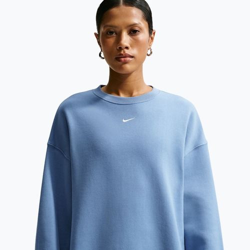 Női pulóver Nike Studio Fleece Medium Weight work blue/sail