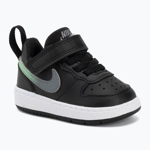 Gyermekcipő Nike Court Borough Low black/smoke grey/white/illusion green