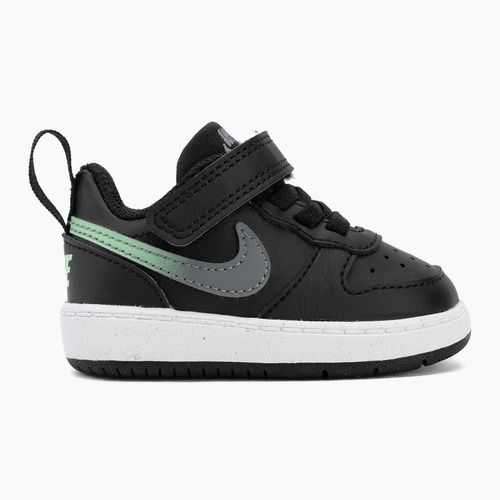 Gyermekcipő Nike Court Borough Low black/smoke grey/white/illusion green