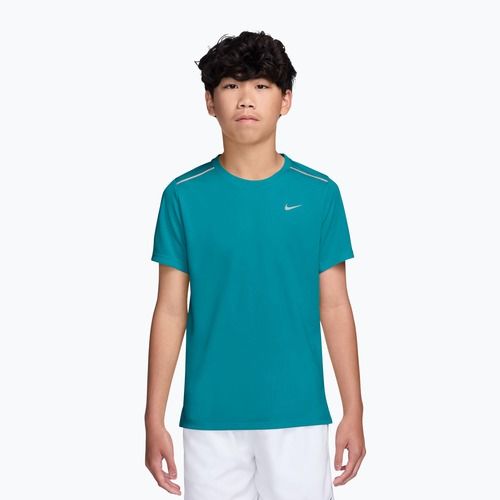 Gyermek póló Nike Miler bright spruce/energy/heather