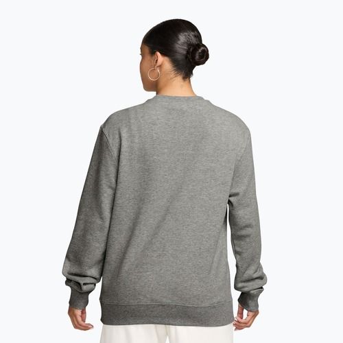 Női pulóver Nike Studio Fleece Lightweight dark grey heather/sail