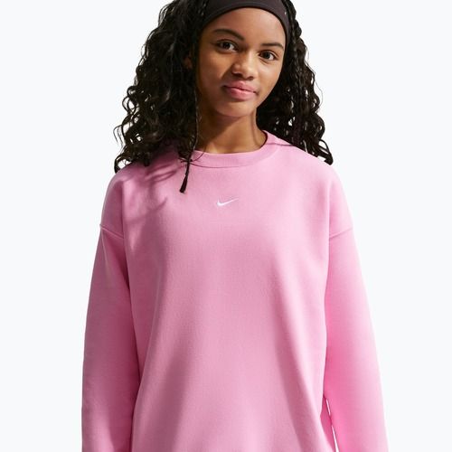Gyerekpulóver Nike Sportswear Studio pink rise/white