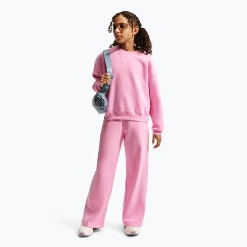 Gyerekpulóver Nike Sportswear Studio pink rise/white