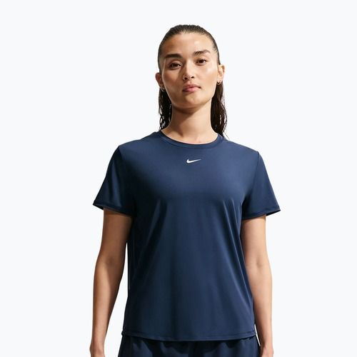 Női edző póló Nike One Classic midnight navy/white