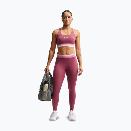 Női leggingsek Nike Pro pink smoke/pink rise