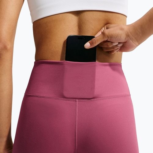 Női leggingsek Nike One pink smoke/white
