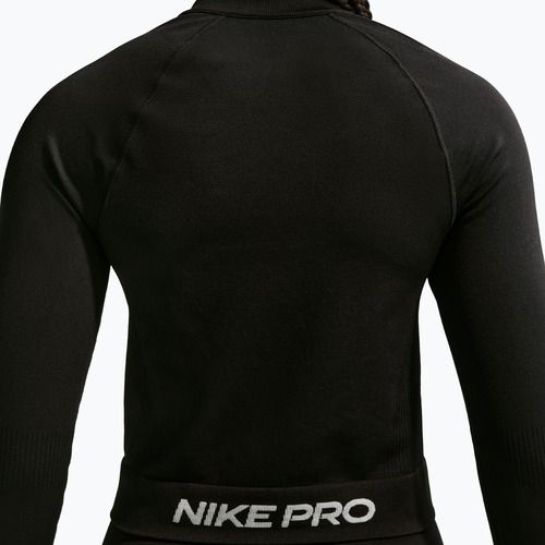 Női edzőpulóver Nike Pro Seamless black/white