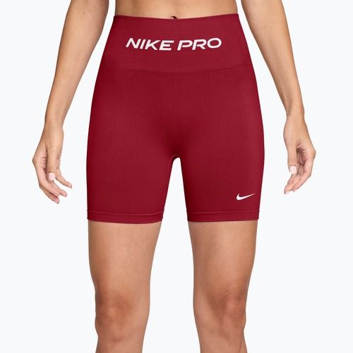 Női edző rövidnadrág Nike Pro Seamless tough red/white