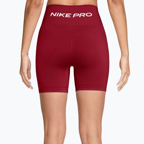 Női edző rövidnadrág Nike Pro Seamless tough red/white