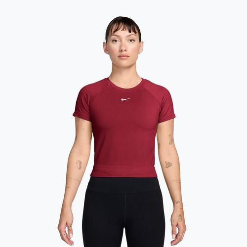 Női edző póló Nike Pro Seamless tough red/white