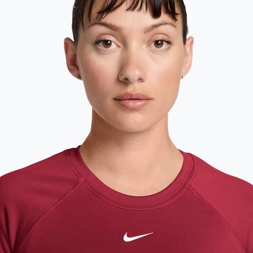 Női edző póló Nike Pro Seamless tough red/white