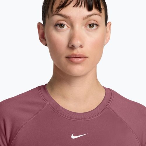 Női edző póló Nike Pro Seamless pink smoke/white