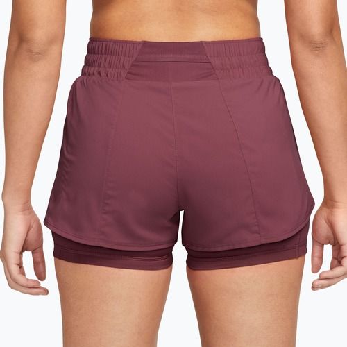Női edző rövidnadrág Nike One pink smoke/white