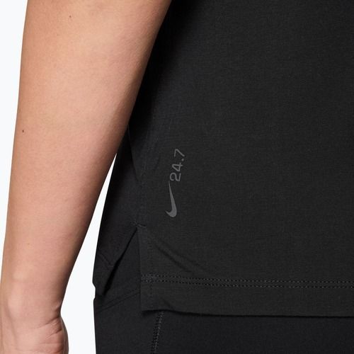 Női edző póló Nike 24.7 ImpossiblySoft Light black/dark smoke grey