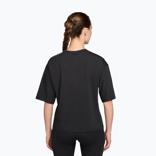 Női edző póló Nike 24.7 ImpossiblySoft Light black/dark smoke grey