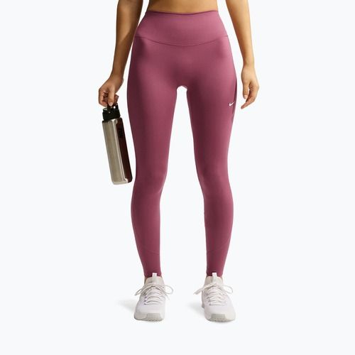 Női leggingsek Nike One pink smoke/pink smoke/pink rise/white